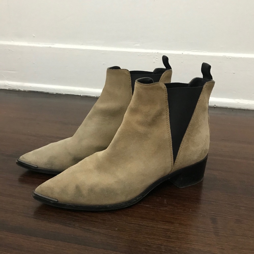 Acne Studio Tan Suede Jensen Boots in Size 36